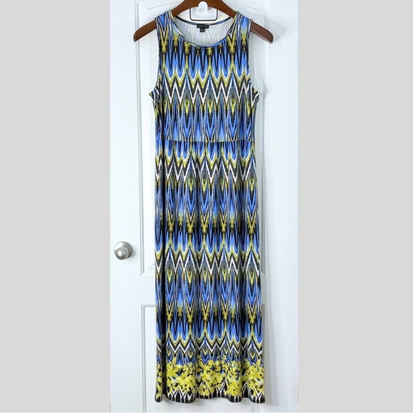 J. Jill Wearever Collection Ikat Print Midi Dress - Picture 2 of 13